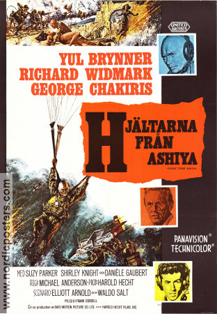 Flight from Ashiya 1964 poster Yul Brynner Michael Anderson