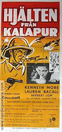 North West Frontier 1959 movie poster Kenneth More Lauren Bacall Herbert Lom J Lee Thompson