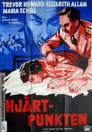 Hjärtpunkten 1953 poster Trevor Howard Elizabeth Allan Maria Schell George More O´Ferrall