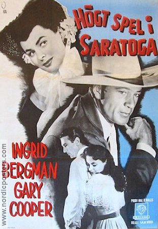 Saratoga Trunk 1946 movie poster Ingrid Bergman Gary Cooper