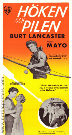 The Flame and the Arrow 1950 movie poster Burt Lancaster Virginia Mayo Robert Douglas Jacques Tourneur Adventure and matine