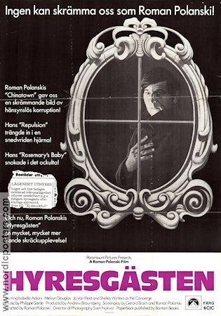 The Tenant 1976 movie poster Isabelle Adjani Roman Polanski