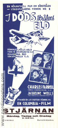 I dödsstrålens eld 1938 poster Charles Farrell Julie Bishop Hugh Sothern Charles C Coleman Flyg