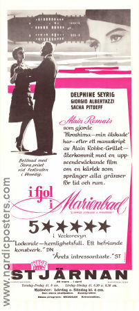 L´annee derniere a Marienbad 1961 movie poster Delphine Seyrig Giorgio Albertazzi Sacha Pitoff Alain Resnais