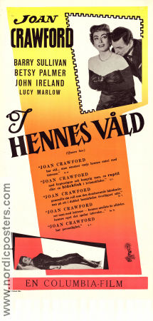 I hennes våld 1955 poster Joan Crawford Barry Sullivan Betsy Palmer Ranald MacDougall