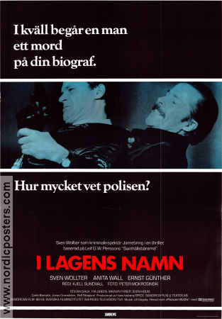 I lagens namn 1986 poster Sven Wollter Kjell Sundvall