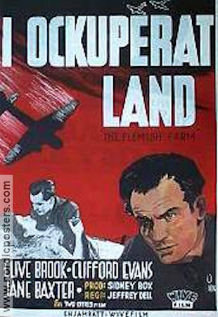 I ockuperat land 1943 poster Clive Brook Clifford Evans Jane Baxter Jeffrey Dell Krig