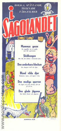 I sagolandet 1949 poster Animerat