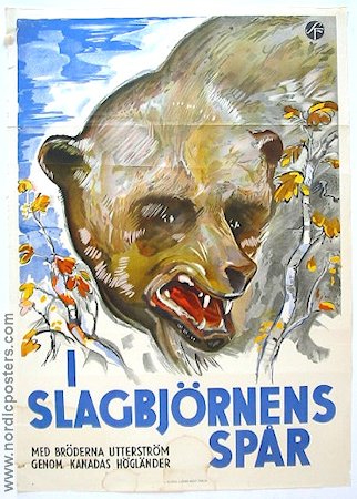 I slagbjörnens spår 1931 movie poster Bröderna Utterström Documentaries