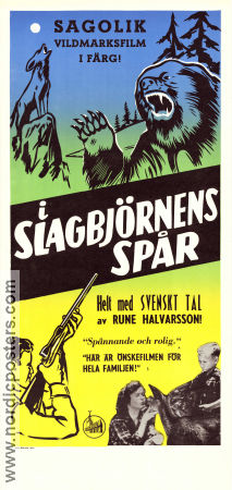 I slagbjörnens spår 1931 poster Bröderna Utterström Berg Dokumentärer