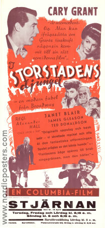 I storstadens djungel 1944 poster Cary Grant Janet Blair James Gleason Alexander Hall