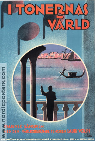 Das Lied der Sonne 1933 movie poster Giacomo Lauri Volpi Vittorio De Sica