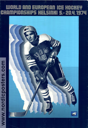 Ice Hockey World Championship Helsinki 1974 poster Winter sports Poster from: Finland