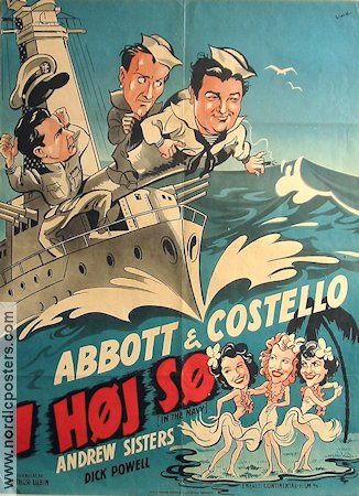 In the Navy 1941 movie poster Abbott and Costello