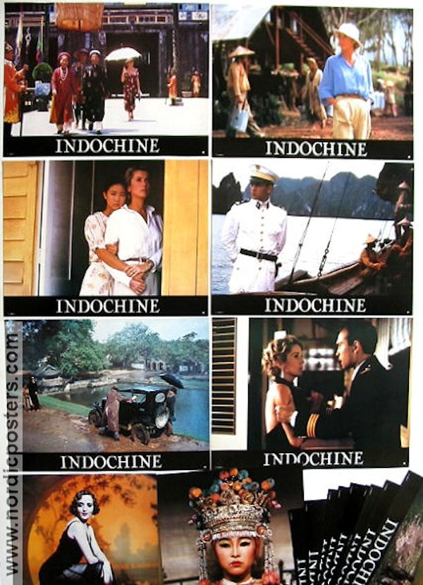 Indochine 1992 lobby card set Catherine Deneuve Vincent Perez Linh-Dan Pham Régis Wargnier Asia