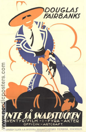 Headin´ South 1918 movie poster Douglas Fairbanks Frank Campeau Allan Dwan
