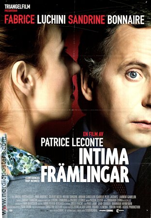 Confidences trop intimes 2004 movie poster Fabrice Luchini Sandrine Bonnaire Patrice Leconte