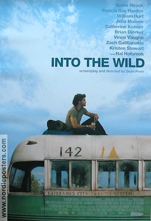 Into the Wild 2007 movie poster Emile Hirsch Sean Penn