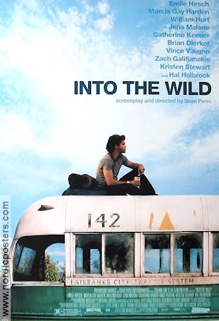 Into the Wild 2007 movie poster Emile Hirsch Sean Penn