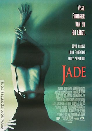 Jade 1995 movie poster David Caruso Linda Fiorentino Chazz Palminteri William Friedkin