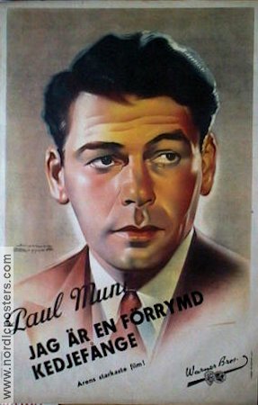 I Am a Fugitive from a Chain Gang 1933 movie poster Paul Muni Mervyn LeRoy