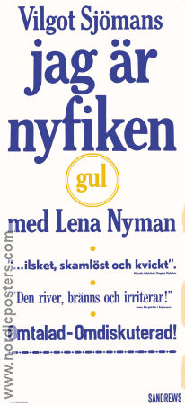 I Am Curious Yellow 1967 poster Lena Nyman Vilgot Sjöman