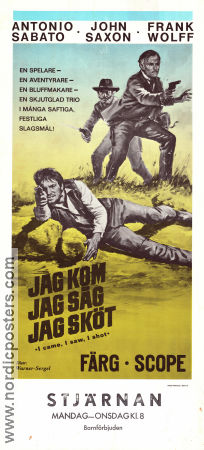 Jag kom jag såg jag sköt 1968 poster Antonio Sabato John Saxon Frank Wolff Enzo G Castellari