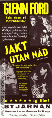 Jakt utan nåd 1952 poster Glenn Ford Geraldine Brooks Cedric Hardwicke Rudolph Maté