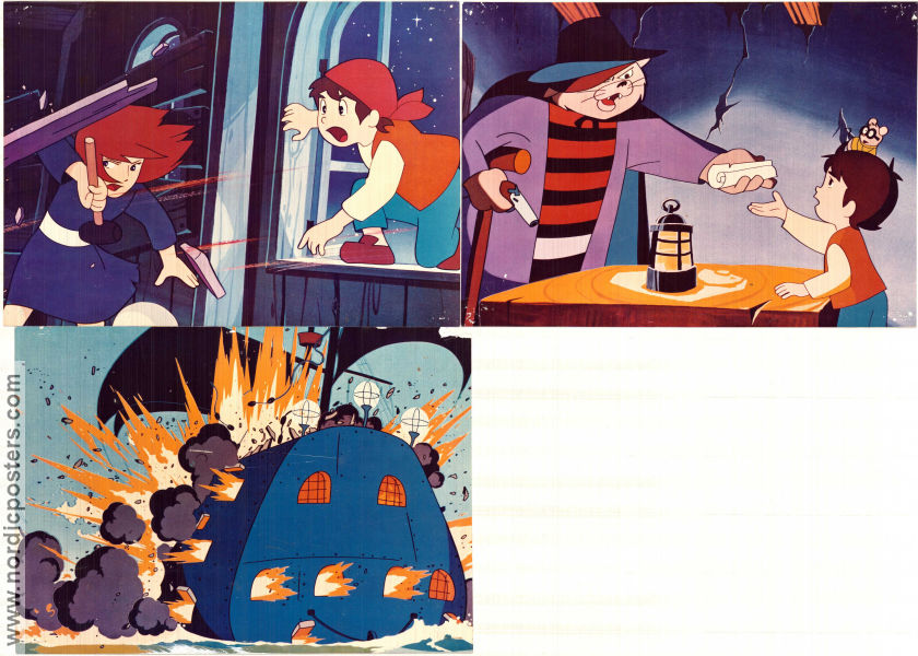 Dobutsu takarajima 1971 lobby card set Hiroshi Ikeda Production: Toei Animation Animation Country: Japan