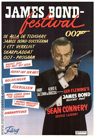 James Bond-festival 1974 poster Sean Connery