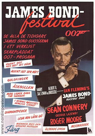 James Bond-festival 1979 poster Sean Connery