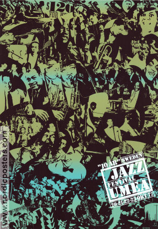 Jazzfestival Umeå 1977 poster Jazz Find more: Concert Poster