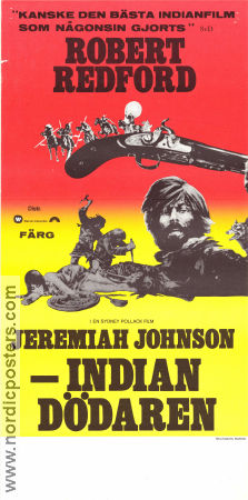 Jeremiah Johnson Indiandödaren 1972 poster Robert Redford Will Geer Delle Bolton Sydney Pollack