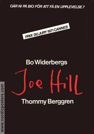 Joe Hill 1971 poster Thommy Berggren Bo Widerberg
