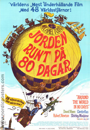Around the World in 80 Days 1956 poster David Niven