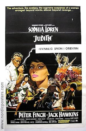 Judith 1966 movie poster Sophia Loren Peter Finch Agents Find more: Nazi