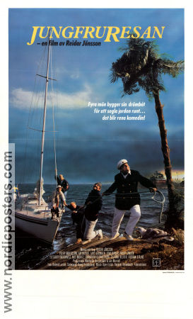 Jungfruresan 1988 movie poster Peter Andersson Philip Zandén Nils Moritz Reidar Jönsson Ships and navy Travel
