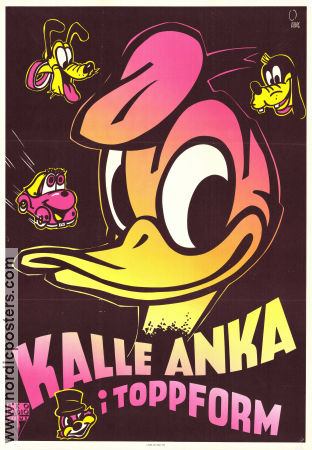 Kalle Anka i toppform 1952 movie poster Kalle Anka Donald Duck