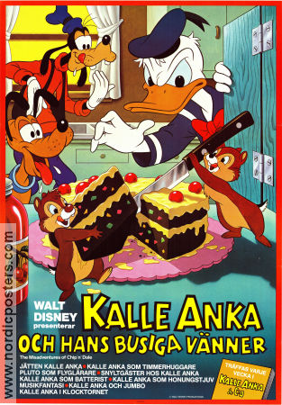 Kalle Anka och hans busiga vänner 1985 movie poster Kalle Anka