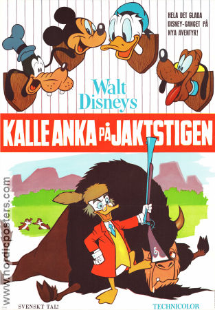 Kalle Anka på jaktstigen 1965 poster Kalle Anka