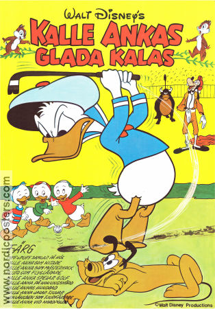 Kalle Ankas glada kalas 1976 movie poster Kalle Anka Golf