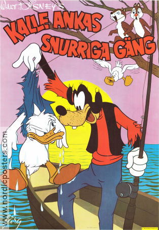 Kalle Ankas snurriga gäng 1974 movie poster Kalle Anka Donald Duck From comics