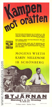 Kampen mod uretten 1949 movie poster Mogens Wieth Karin Nellemose Albert Luther Ole Palsbo Denmark