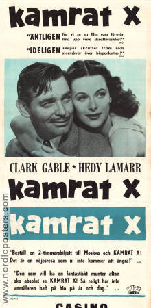 Comrade X 1940 poster Clark Gable King Vidor