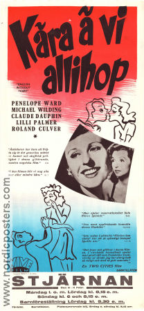 Kära är vi allihopa 1944 poster Michael Wilding Margaret Rutherford Penelope Dudley-Ward Harold French