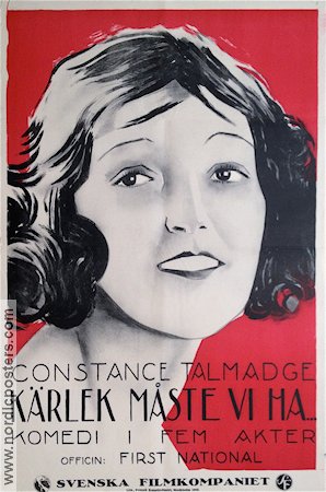 Lessons in Love 1921 movie poster Constance Talmadge