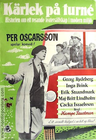 Kärlek på turné 1955 movie poster Per Oscarsson Georg Rydeberg Inga Brink