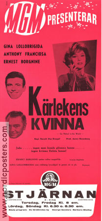 Kärlekens kvinna 1961 poster Gina Lollobrigida Anthony Franciosa Ernest Borgnine Ranald MacDougall