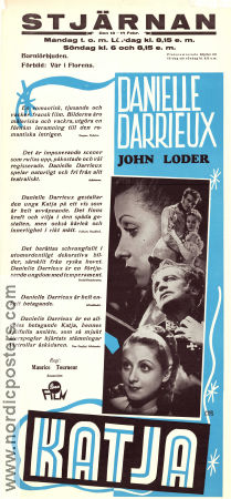 Katia 1938 movie poster sDanielle Darrieux John Loder Aimé Clariond Maurice Tourneur