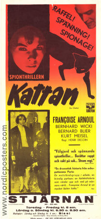 Kattan 1958 poster Francoise Arnoul Bernhard Wicki André Versini Henri Decoin Katter